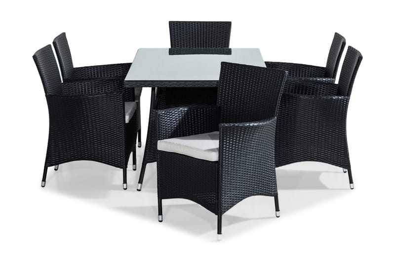 Thor Matgrupp Utomhus 140 cm inkl 6 Fåtöljer