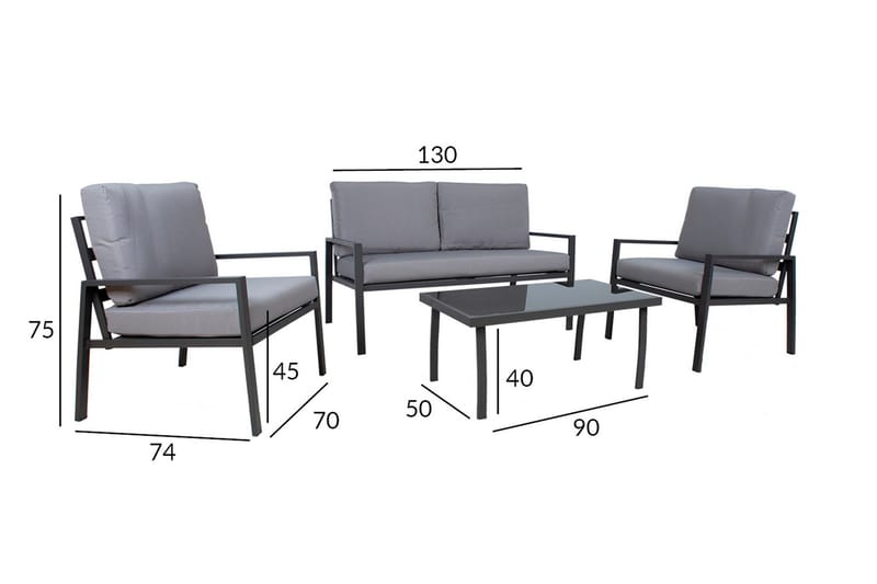 Tifton Soffgrupp Utomhus - Utemöbler - Utegrupp - Matgrupper utomhus