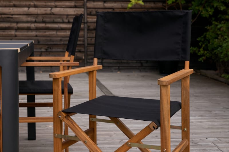 Togo Matgrupp Utomhus 150x100 cm + 4 Marion Stol - Svart/Brun - Utemöbler - Utegrupp - Matgrupper utomhus