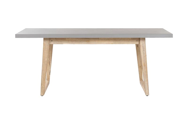 Trädgårdsmöbelset av Utebord och 2 Bänkar Utomhus grå ORIA - Grå - Utemöbler - Utegrupp - Matgrupper utomhus