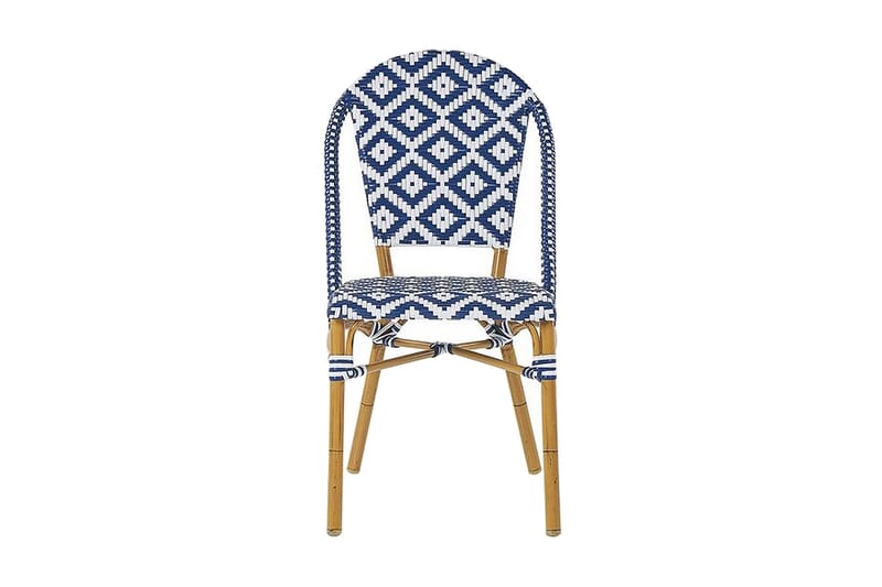 Trädgårdsmöbelset av Utebord och 4 Utestolar RIFREDDO - Blå - Utemöbler - Utegrupp - Matgrupper utomhus