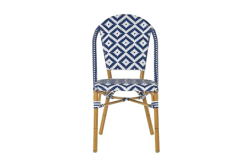 Trädgårdsmöbelset av Utebord och 4 Utestolar RIFREDDO - Blå - Utemöbler - Utegrupp - Matgrupper utomhus