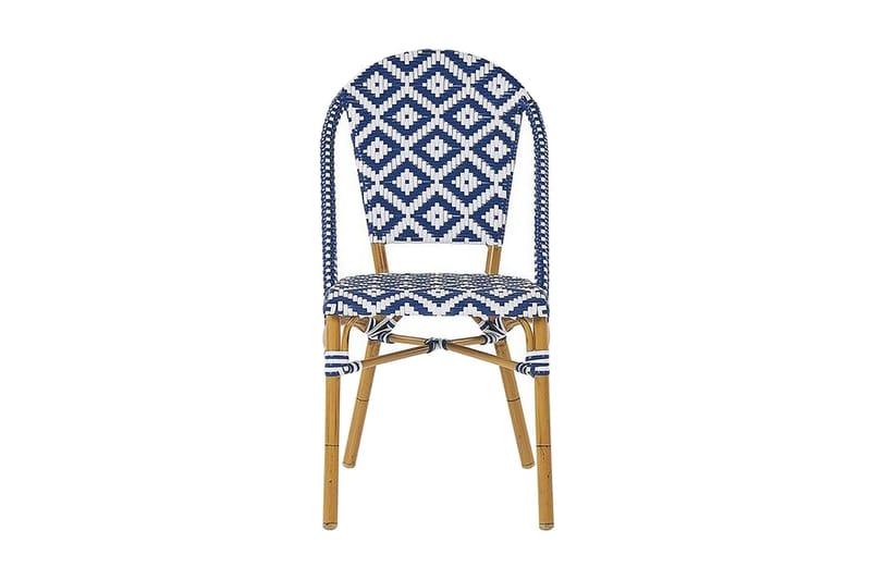 Trädgårdsmöbelset av Utebord och 4 Utestolar RIFREDDO - Blå - Utemöbler - Utegrupp - Matgrupper utomhus