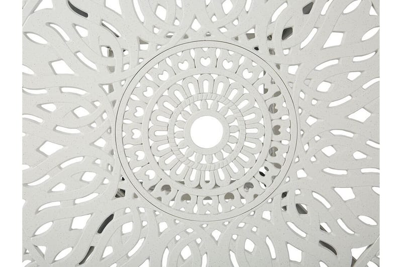 Trädgårdsmöbelset av Utebord och 4 Utestolar vit ANCONA - Vit - Utemöbler - Utegrupp - Matgrupper utomhus