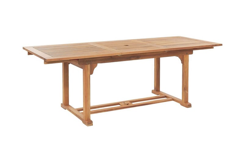 Trädgårdsmöbelset av Utebord och 6 Utestolar JAVA - Trä/natur - Utemöbler - Utegrupp - Matgrupper utomhus