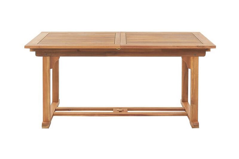 Trädgårdsmöbelset av Utebord och 6 Utestolar JAVA - Trä/natur - Utemöbler - Utegrupp - Matgrupper utomhus