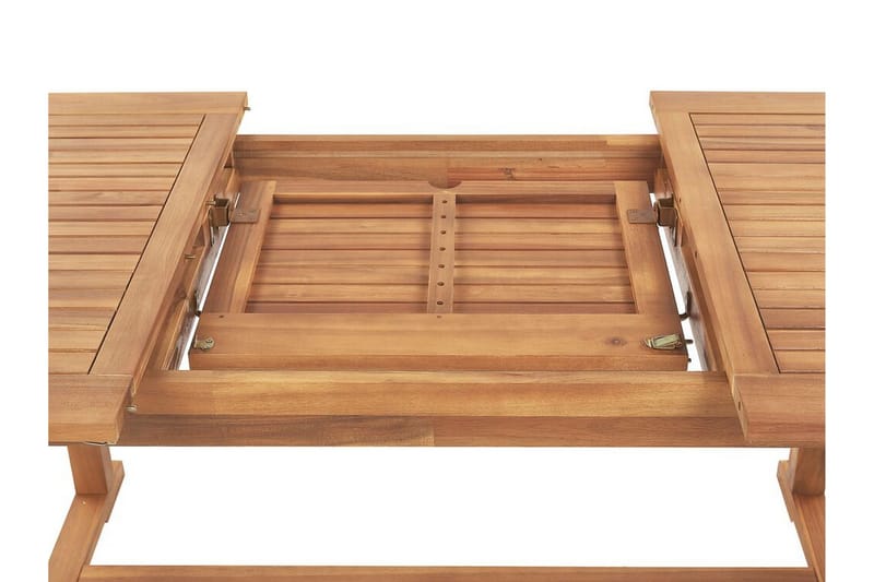 Trädgårdsmöbelset av Utebord och 6 Utestolar JAVA - Trä/natur - Utemöbler - Utegrupp - Matgrupper utomhus