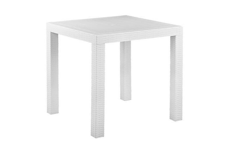 Trädgårdsset av Utebord och 4 Utestolar FOSSANO - Vit - Utemöbler - Utegrupp - Matgrupper utomhus