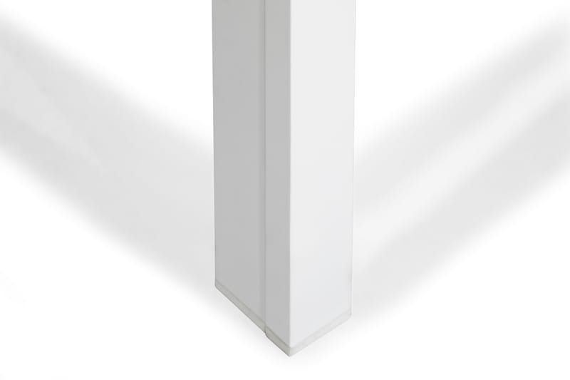 TUNIS Bord 220-280x90 Vit/Grå + 6 Stapelstolar Vit/Grå - Utemöbler - Utegrupp - Matgrupper utomhus