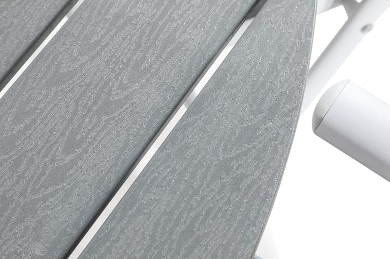 Tunis Matgrupp Utomhus 140 Rund + 6 Maggie Positionsstol - Vit/Grå - Utemöbler - Utegrupp - Matgrupper utomhus