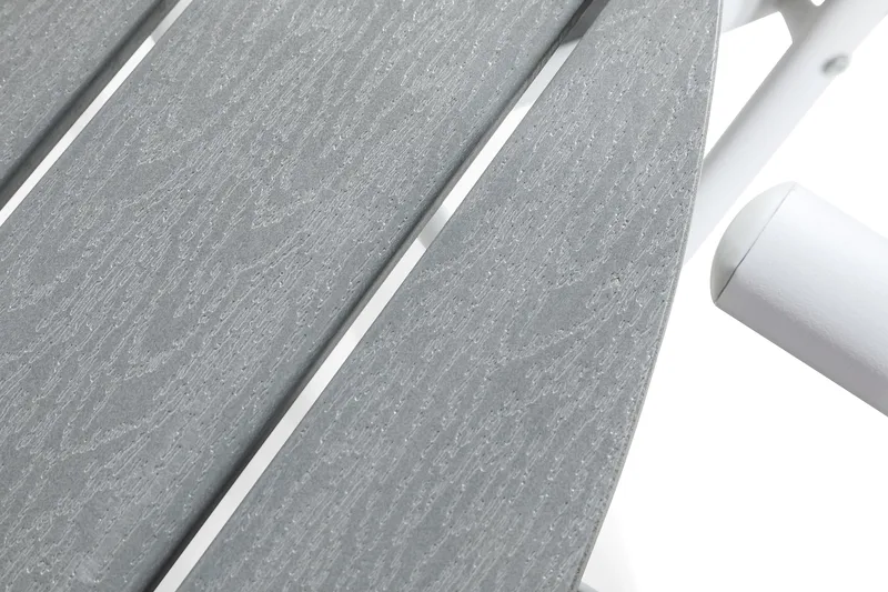 Tunis Matgrupp Utomhus 140 Rund + 6 Maggie Positionsstol - Vit/Grå - Utemöbler - Utegrupp - Matgrupper utomhus