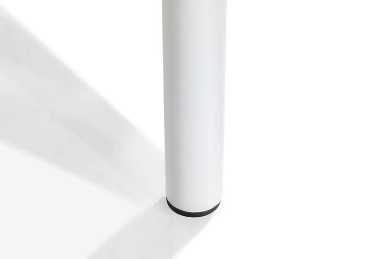 Tunis Matgrupp Utomhus 140 Rund + 6 Stapelstolar - Vit/Grå - Utemöbler - Utegrupp - Matgrupper utomhus