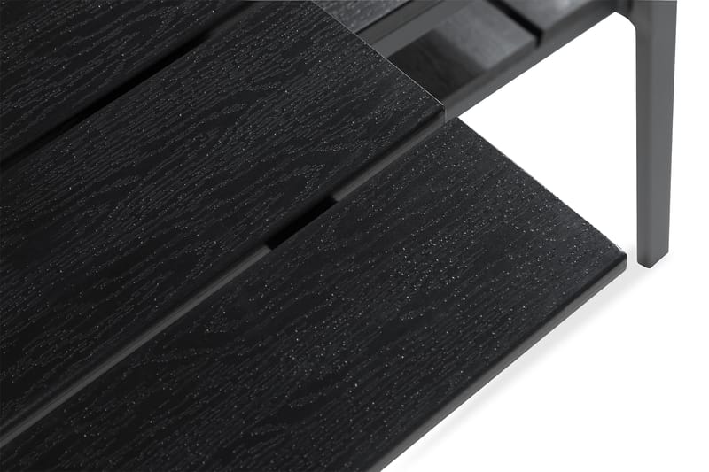 Tunis Matgrupp Utomhus 205x90 + 6 Stapelstolar - Svart - Utemöbler - Utegrupp - Matgrupper utomhus