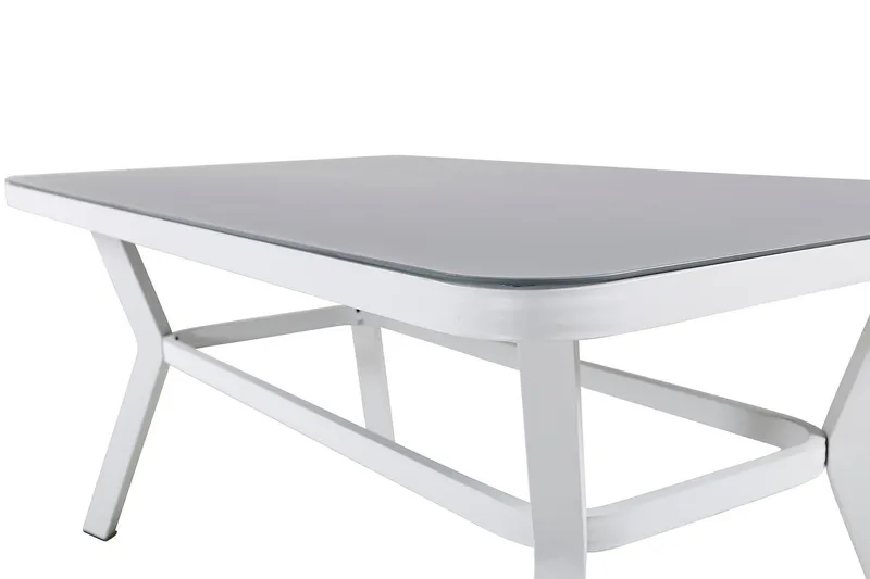 Virya Matgrupp 160cm + 4 Alina Matstolar Svart/Grå - Svart/Grå - Utemöbler - Utegrupp - Matgrupper utomhus