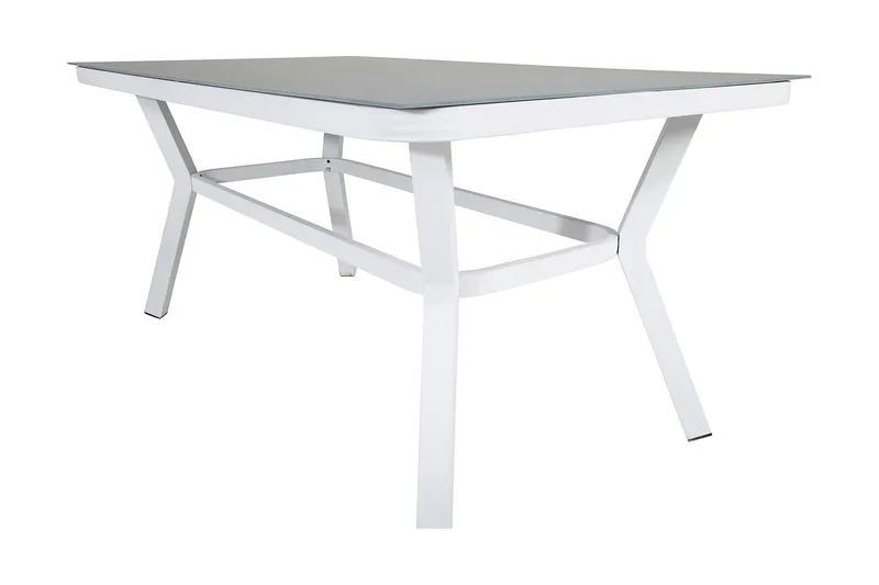 Virya Matgrupp 160cm + 4 Alina Matstolar Svart/Grå - Svart/Grå - Utemöbler - Utegrupp - Matgrupper utomhus