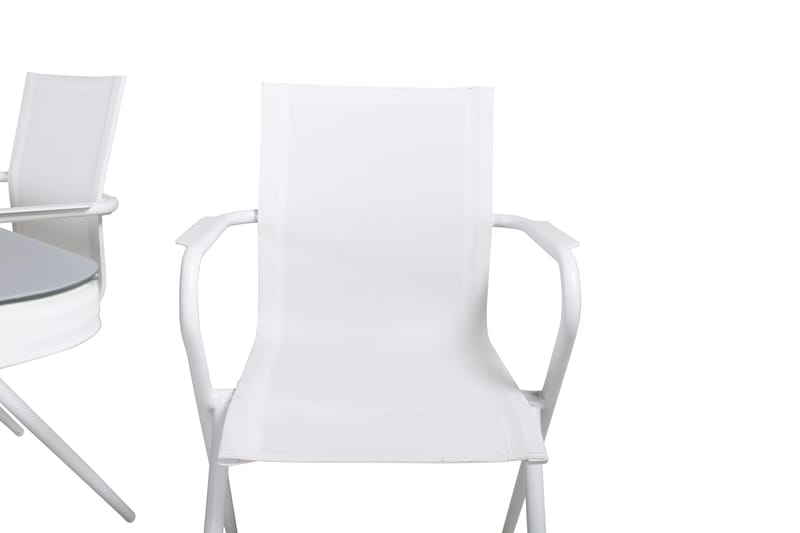 Virya Matgrupp 200cm + 6 Alina Matstolar Vit - Vit - Utemöbler - Utegrupp - Matgrupper utomhus