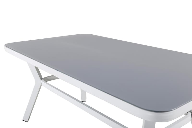 Virya Matgrupp Utomhus 160cm + 4 Alina Matstolar - Svart/Grå - Utemöbler - Utegrupp - Matgrupper utomhus