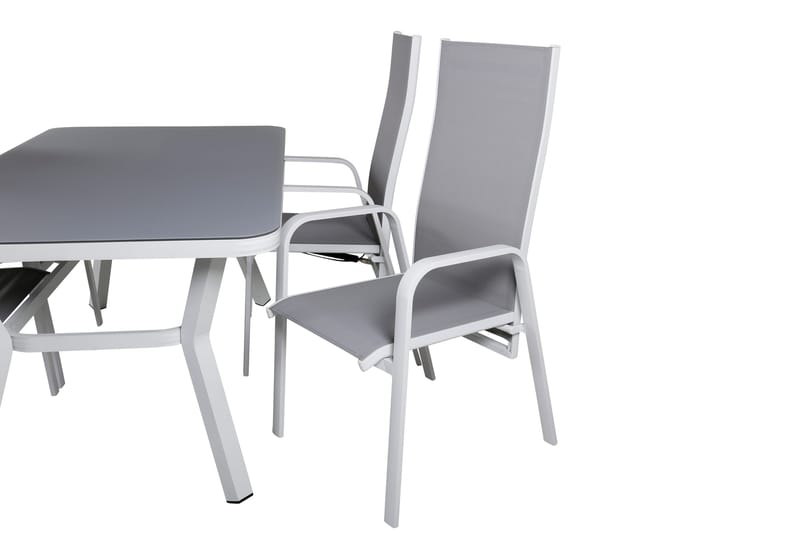 Virya Matgrupp Utomhus 160cm + 4 Copacabana Reclinerstolar - Svart/Brun - Utemöbler - Utegrupp - Matgrupper utomhus