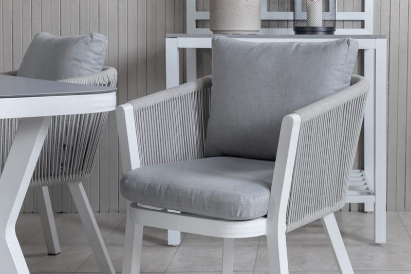 Virya Matgrupp Utomhus 160cm + 4 Matstolar - Svart/Natur - Utemöbler - Utegrupp - Matgrupper utomhus