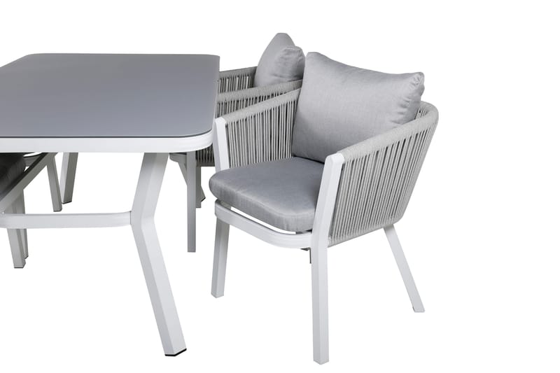 Virya Matgrupp Utomhus 160cm + 4 Matstolar - Svart/Natur - Utemöbler - Utegrupp - Matgrupper utomhus