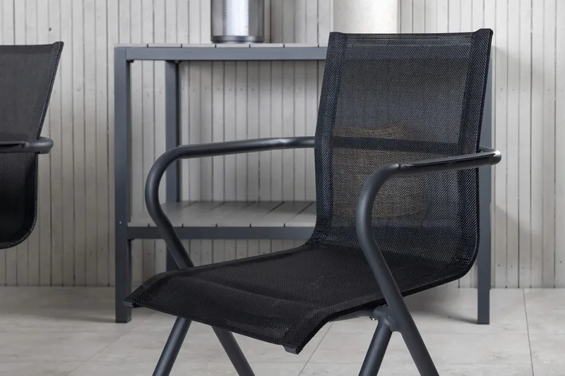 Virya Matgrupp Utomhus 200cm + 6 Alina Matstolar - Brun/Vit - Utemöbler - Utegrupp - Matgrupper utomhus