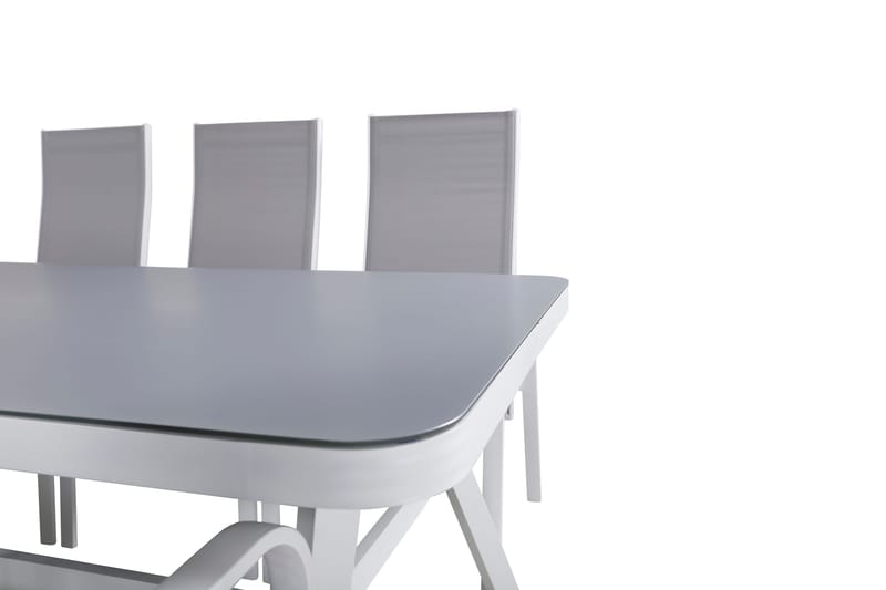 Virya Matgrupp Utomhus 200cm + 6 Copacabana Reclinerstolar - Svart - Utemöbler - Utegrupp - Matgrupper utomhus