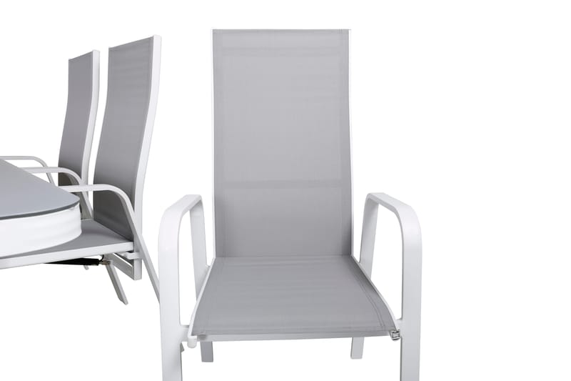 Virya Matgrupp Utomhus 200cm + 6 Copacabana Reclinerstolar - Svart - Utemöbler - Utegrupp - Matgrupper utomhus