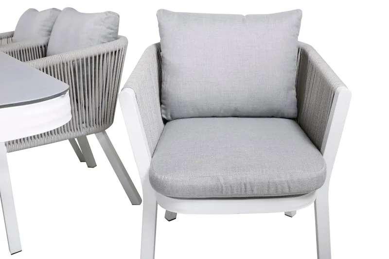 Virya Matgrupp Utomhus 200cm + 6 Matstolar - Brun - Utemöbler - Utegrupp - Matgrupper utomhus