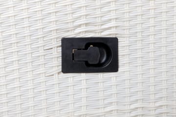 Virya Matgrupp Utomhus 200cm + 6 Padova Reclinerstolar - Vit - Utemöbler - Utegrupp - Matgrupper utomhus