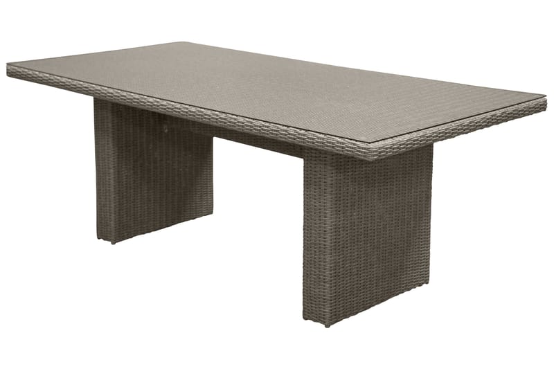 Wembley Matgrupp Utomhus 200 cm + 6 Utestolar - Grå - Utemöbler - Utegrupp - Matgrupper utomhus