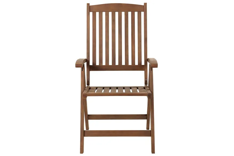 Matsalsset Amantea med kuddar Mörk trä/Off-white - Mörk trä/Off-white - Utemöbler - Utegrupp - Matgrupper utomhus