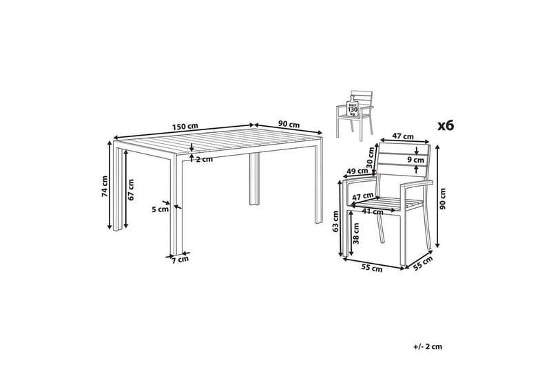 Matsalsset Como - Utemöbler - Utegrupp - Matgrupper utomhus