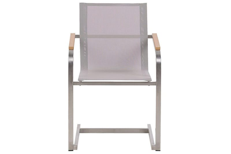 Matsalsset Cosoleto Vit/Beige/Silver, 4-Sits - Vit/Beige/Silver/4-Sits - Utemöbler - Utegrupp - Matgrupper utomhus