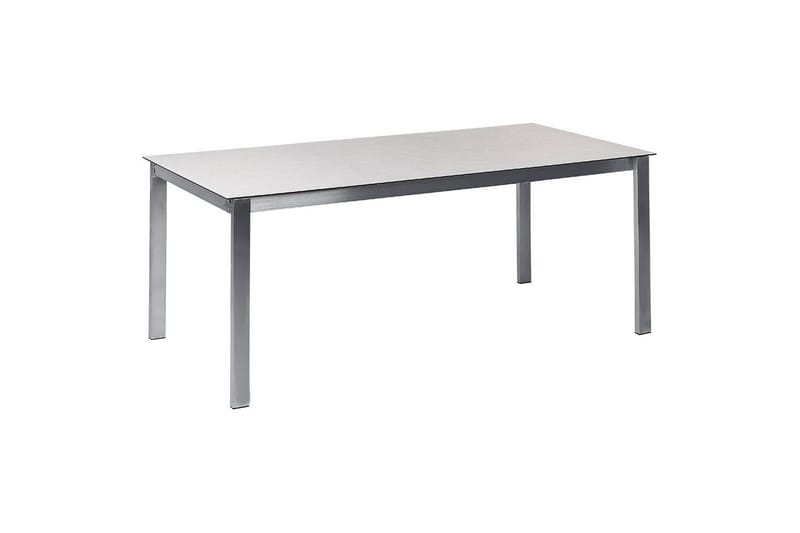 Matsalsset Cosoleto Vit/Beige/Silver, 4-Sits - Vit/Beige/Silver/4-Sits - Utemöbler - Utegrupp - Matgrupper utomhus