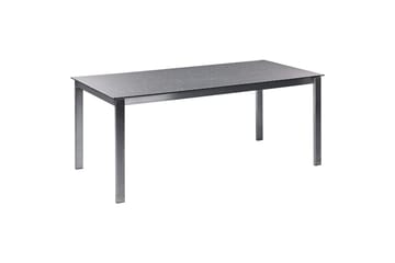 Matsalsset Cosoleto/Grosseto Svart/Silver, 6-Sits - Svart/Silver, 6-Sits - Utemöbler - Utegrupp - Matgrupper utomhus