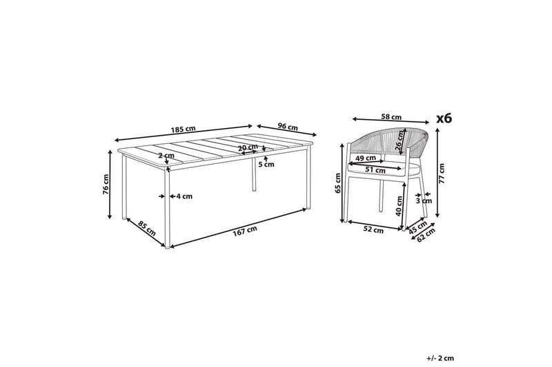 Matsalsset Flavia - Utemöbler - Utegrupp - Matgrupper utomhus
