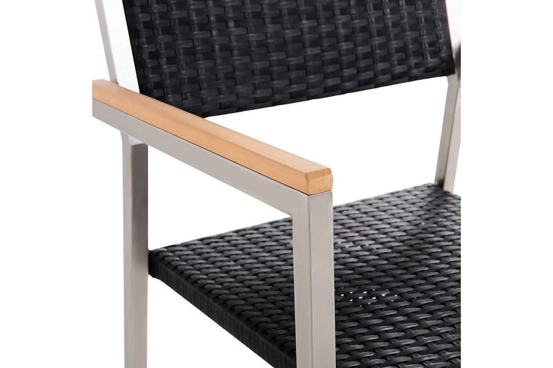 Matsalsset Grosseto Grafitgrå/Svart-rotting/Silver, 8-Sits - Grafitgrå/Svart-rotting/Silver, 8-Sits - Utemöbler - Utegrupp - Matgrupper utomhus