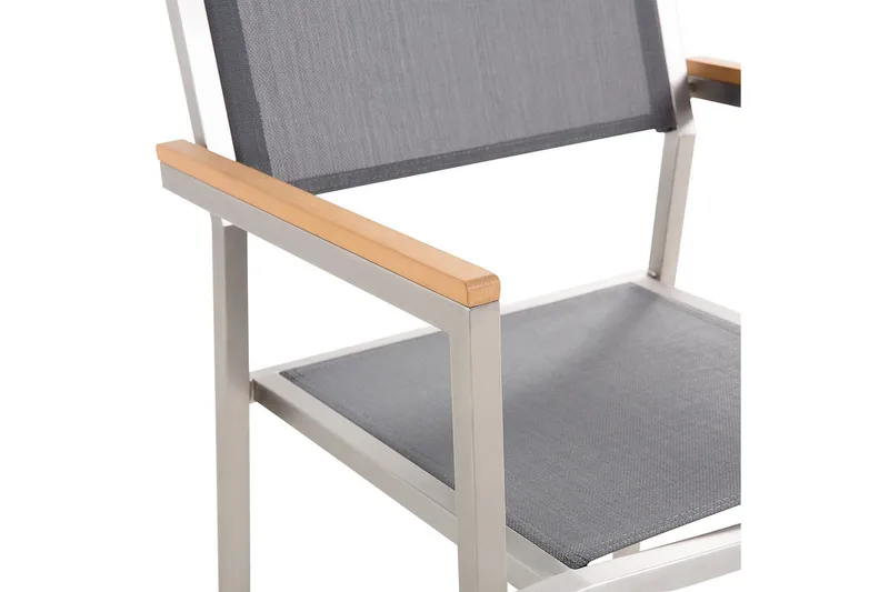 Matsalsset Grosseto Grå/Silver, 6-Sits - Grå/Silver, 6-Sits - Utemöbler - Utegrupp - Matgrupper utomhus