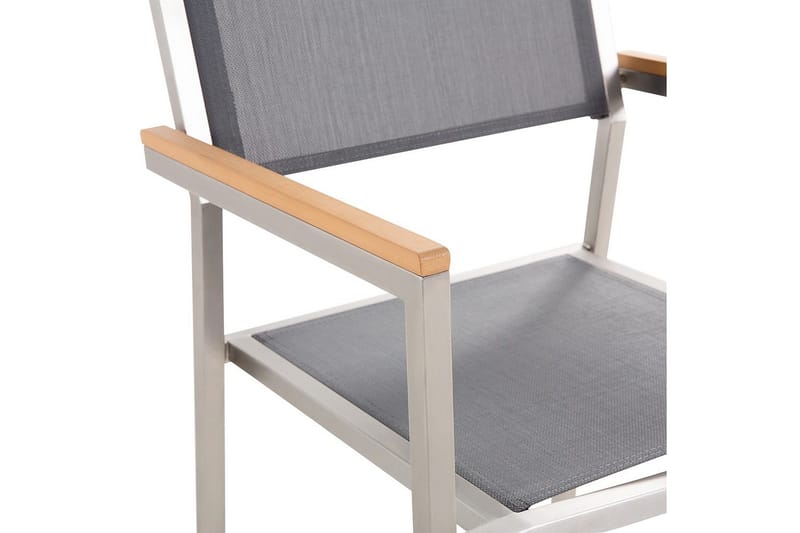 Matsalsset Grosseto Grå/Silver, 6-Sits - Grå/Silver, 6-Sits - Utemöbler - Utegrupp - Matgrupper utomhus