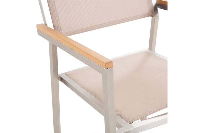 Matsalsset Grosseto Grå/Silver/Beige, 8-Sits - Grå/Silver/Beige, 8-Sits - Utemöbler - Utegrupp - Matgrupper utomhus