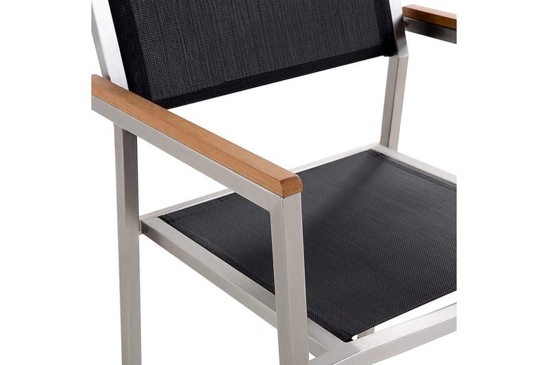 Matsalsset Maletto/Grosseto Svart/Silver - Svart/Silver - Utemöbler - Utegrupp - Matgrupper utomhus