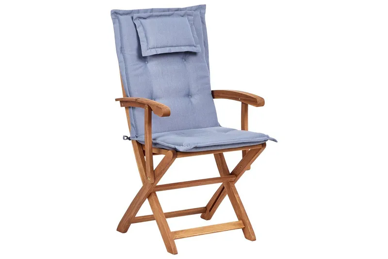 Matsalsset Maui II Ljus trä/blå, 8-Sits - Ljus trä/blå, 8-Sits - Utemöbler - Utegrupp - Matgrupper utomhus