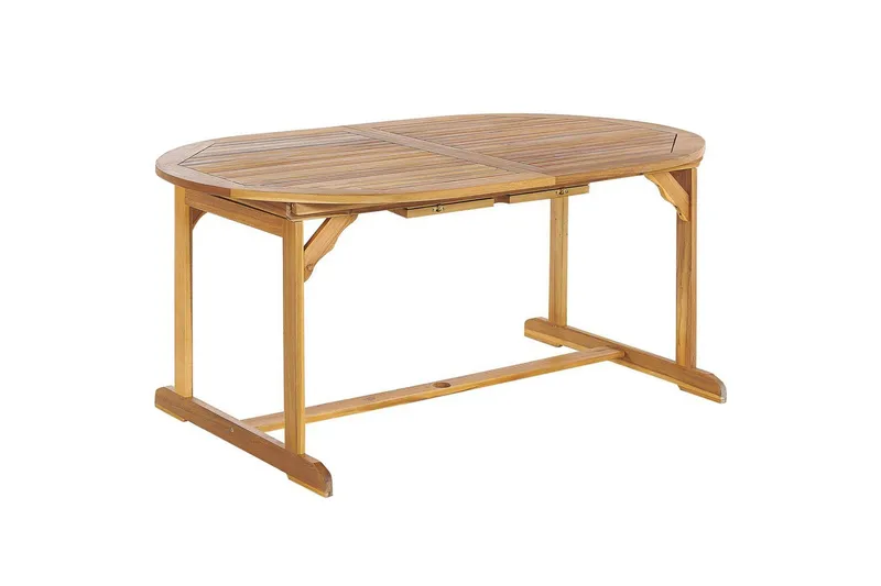 Matsalsset Maui II Ljus trä/röd, 8-Sits - Ljus trä/röd, 8-Sits - Utemöbler - Utegrupp - Matgrupper utomhus