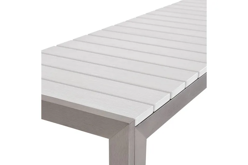 Matsalsset Nardo Vit/Silver - Vit/Silver - Utemöbler - Utegrupp - Matgrupper utomhus