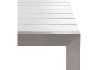 Matsalsset Nardo Vit/Silver - Vit/Silver - Utemöbler - Utegrupp - Matgrupper utomhus