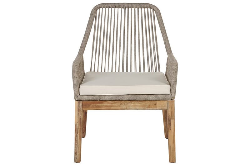 Matsalsset Oristano Grå/beige/ljus trä, 4-Sits - Grå/beige/ljus trä, 4-Sits - Utemöbler - Utegrupp - Matgrupper utomhus