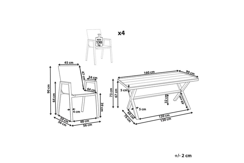 Matsalsset Tiano - Utemöbler - Utegrupp - Matgrupper utomhus