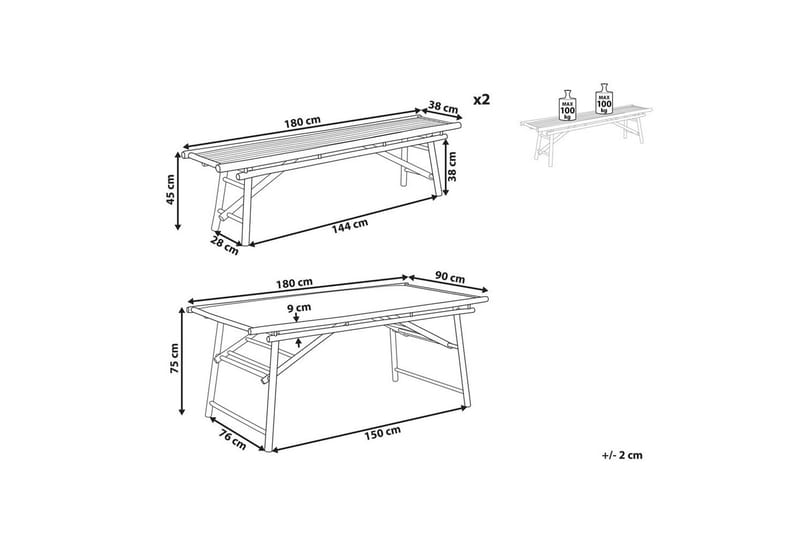 Matsalsset Tindari - Utemöbler - Utegrupp - Matgrupper utomhus