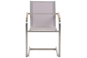 Matsalsset Valcanetto/Cosoleto Vit/Beige/Silver, 8-Sits - Vit/Beige/Silver/8-Sits - Utemöbler - Utegrupp - Matgrupper utomhus