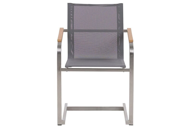 Matsalsset Valcanetto/Cosoleto Vit/Grå/Silver, 6-Sits - Vit/Grå/Silver, 6-Sits - Utemöbler - Utegrupp - Matgrupper utomhus